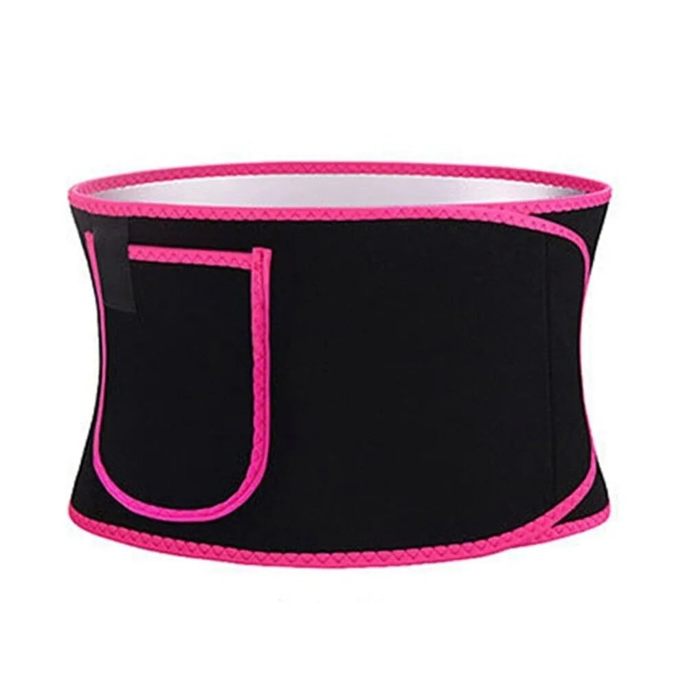 Women Slimming Belt Fitness Corset Waist Support Adjustable Sweat Waist Trainer Body Shaper Lumbar Belt