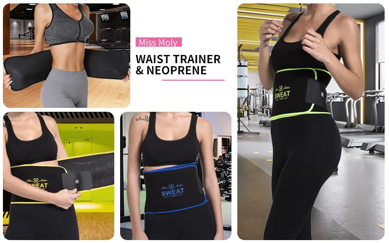 Waist Trimmer for Women Men Sweat Band Waist Trainer Corset Stomach Wraps for Weight Loss Neoprene Body Shaper Belt Shapewear