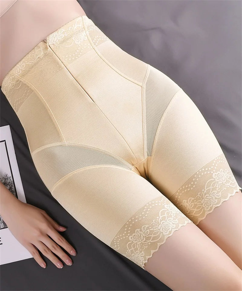 Dimmkof Stretchy Elastic Body Shaper Panties Shapewear Seamless Thigh Slim High Waist Tummy Control Hook Panties Waist Cinchers