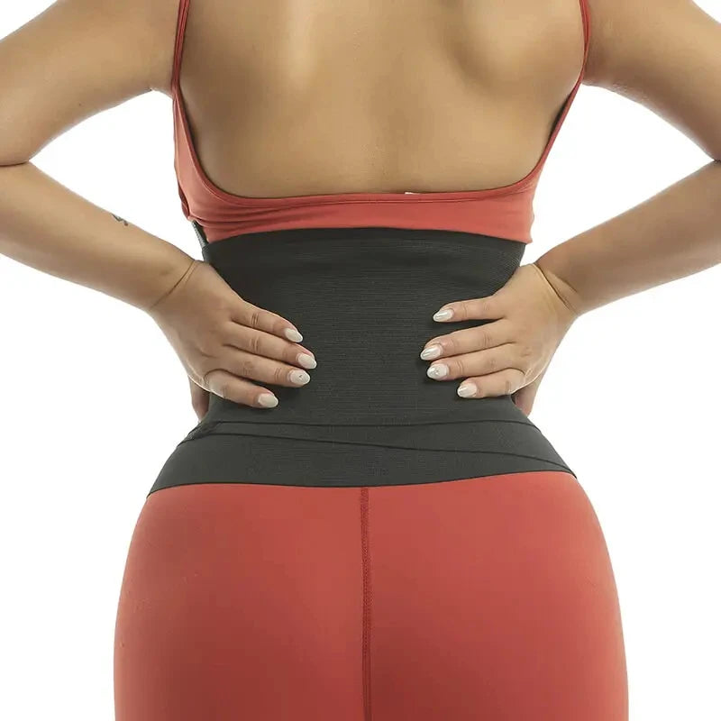 9 Steel Bone Waist Trainer Snatch Me Up Wrap Body Shaper Fajas Colombian Belt Adjustable Belly Tummy Control Stretch Band