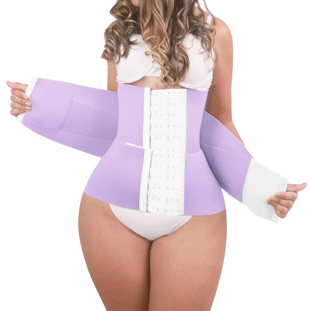 Fajas Colombians Waist Trainer Double Compression BBL Shaper Tummy Control Slimming Sheath Flat Belly Adjustable Shapewear