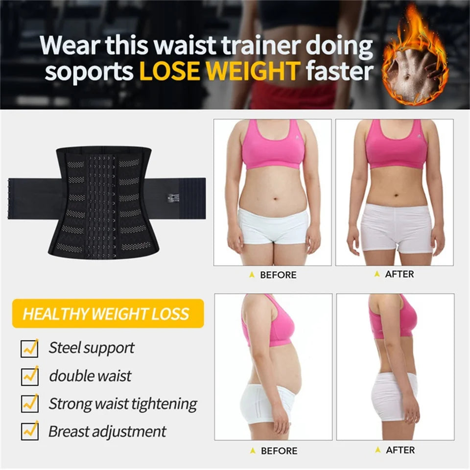 Waist Cinchers Shapers High Elastic Mesh Breathable Girdles For Women Slimming Sheath Flat Belly Waist Trainer Shapewear