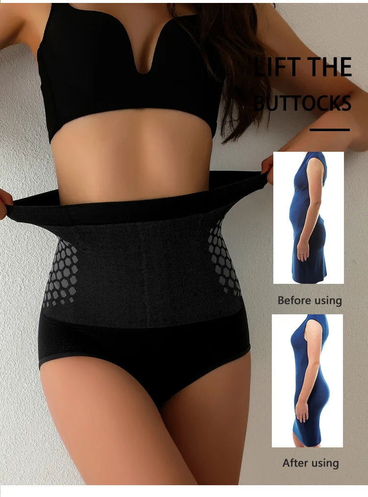 Women Waist Trainer Body Pants Shaper Belly Slimming Panties Tummy Control Butt Lifter Underwear Postpartum High Waist Shapewear