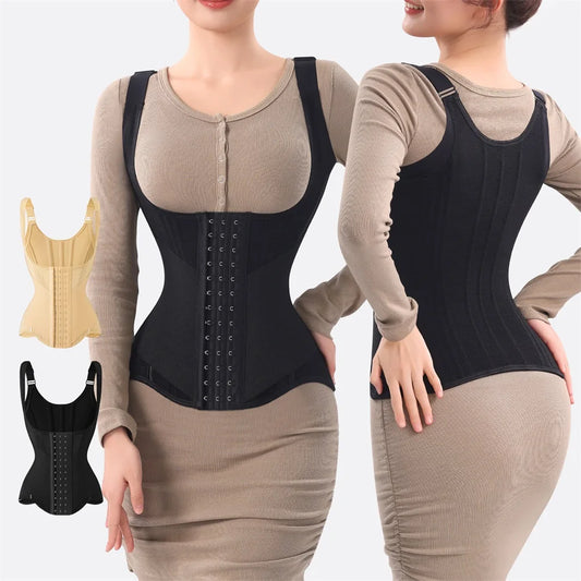Waist Trainer Tummy Control Body Shaper Slimming Corset Shapewear Hourglass Waist Cincher Vest Belt