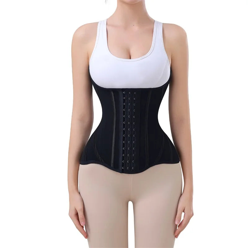 MiiOW U-shaped Waist Trainer Corset Women Shaper Waist Trainer Steel Bone Breathable Slimming Women's Abdominal Corset Shapewear