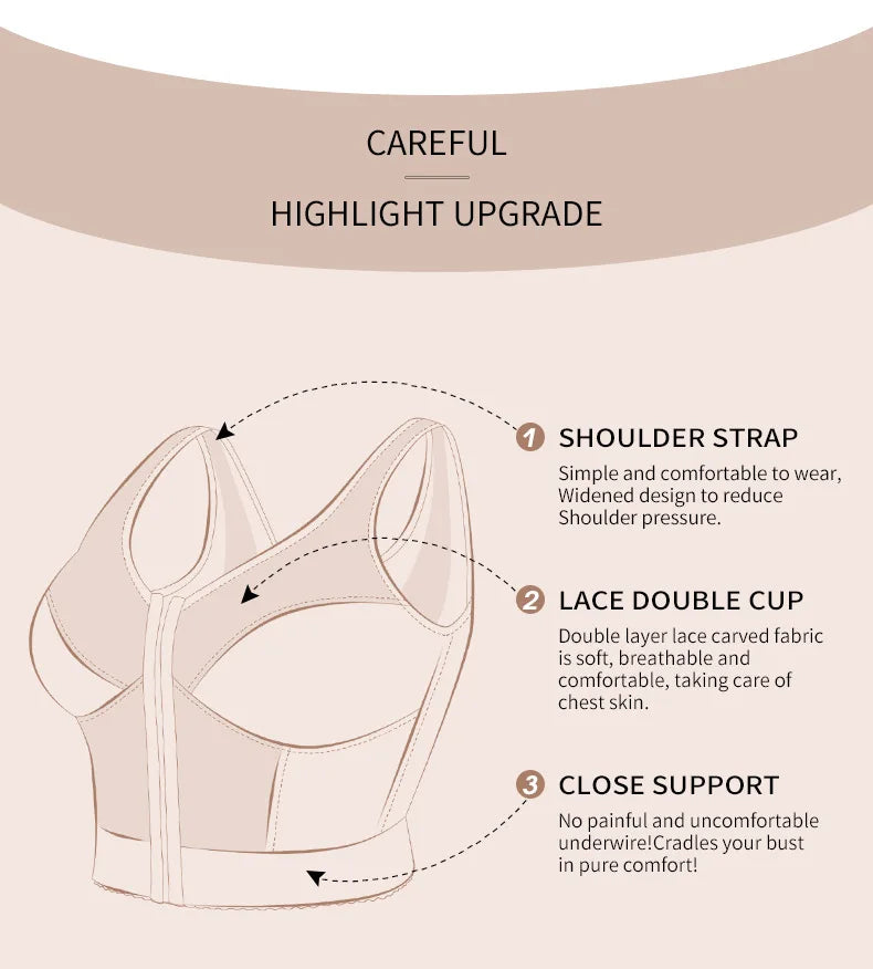Women 3-in-1 Waist Trainer Shapewear Girdle Push Up Bra Underwear Slimming Corset Tank Top Posture Corrector Tummy Control Vest