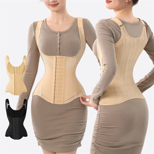 Waist Trainer Tummy Control Body Shaper Slimming Corset Shapewear Hourglass Waist Cincher Vest Belt
