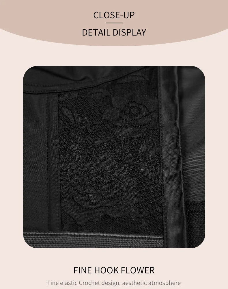 Women 3-in-1 Waist Trainer Shapewear Girdle Push Up Bra Underwear Slimming Corset Tank Top Posture Corrector Tummy Control Vest
