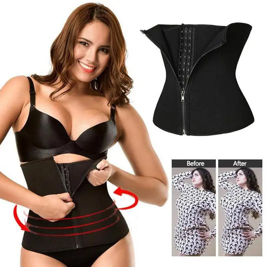 Women Tummy Control Waist Slimming Belt Weight Loss Waist Trainer Body Shaper Corset Belly Sheath Tummy Trimmer Cincher Sports