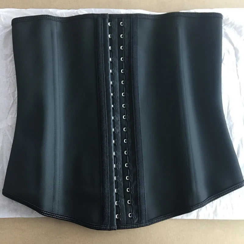 35cm Height Latex Waist Trainer 9 Steel Bone Women Binders Shapers Corset Modeling Body Shaper Colombian Girdles Slimming Belt