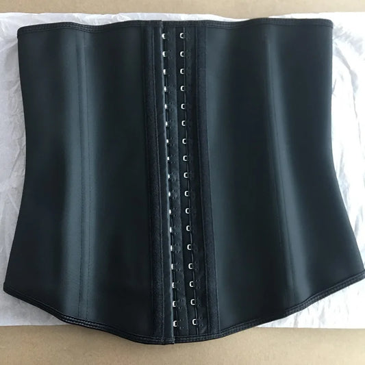 35cm Height Latex Waist Trainer 9 Steel Bone Women Binders Shapers Corset Modeling Body Shaper Colombian Girdles Slimming Belt