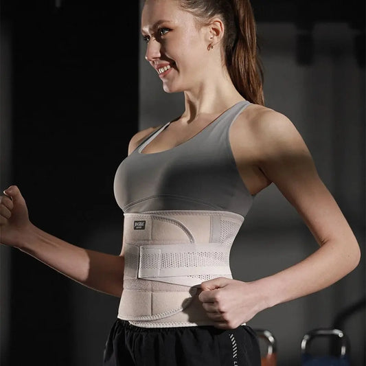 Dual Adjustable Back Waist Support Durable Wide Sports Lumbar Support Brace 3 Color 4 Size Waist Trainer Belt Brace Trimmer