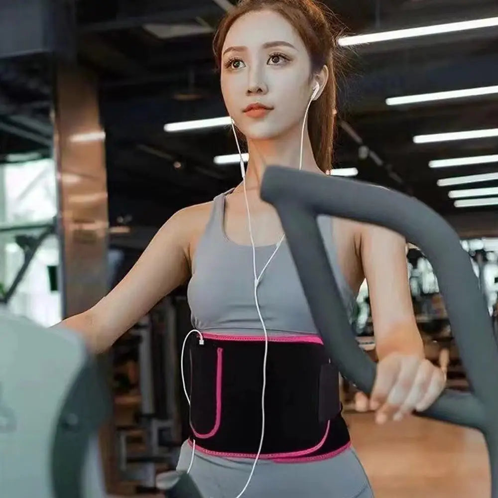 Slimming Waist Trainer Belt For Women Sweat Enhancer Workout Belt For Running Gym Waist Trimmer For Tummy Control & Body Shaping