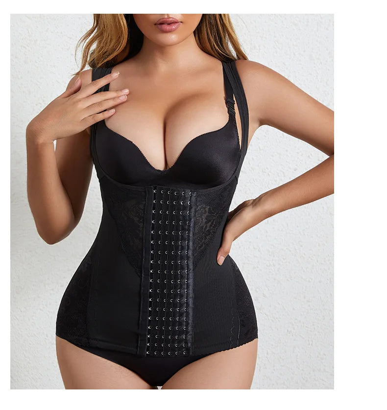 Women Waist Trainer Corset Push Up Vest Slimming Belt Body Shaper Sheath Flat Belly Postpartum Girdles Shaperwear Bodysuits
