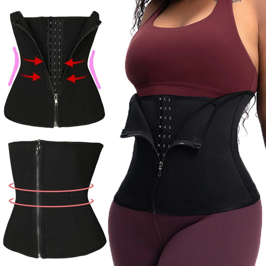 Waist Trainer for Women Corset Belly Cincher Tummy Control Bustier Shapewear Slimming Body Shaper Fitness Workout Girdles Belts