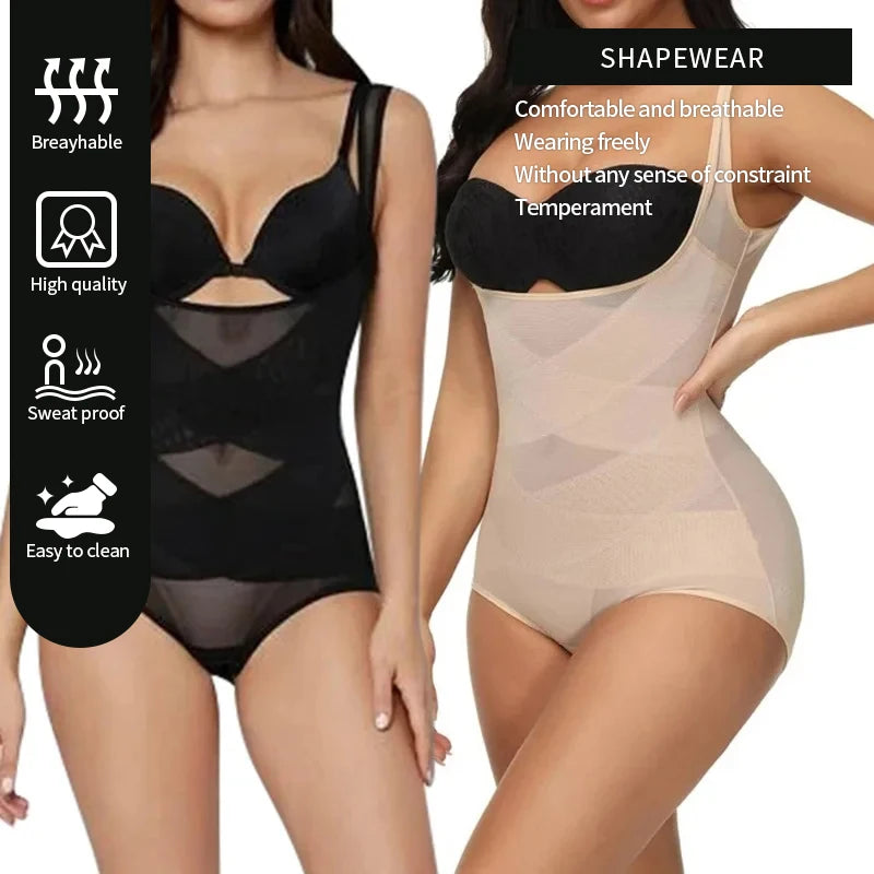 Women's One-Piece Tight Buttocks Control Lifting and Shaping Device High Waist Training Tight Fitting Clothing