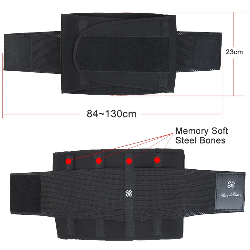 Waist Trainer for Women Waist Trimmer Back Support Belt Sweat Wrap Weight Loss Fitness Gym Sport Sauna Workout Body Shaper