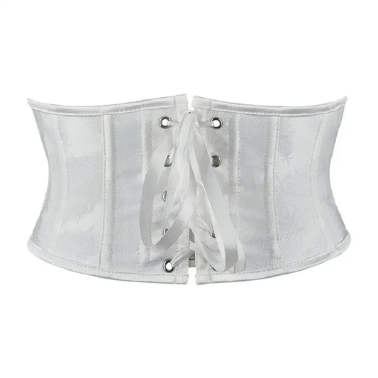 Waist Trainer Corsets Women Sexy Slimming Shaper Belt Short Torso Jacquard Underbust Corset Lace Up Bustiers & Corsets