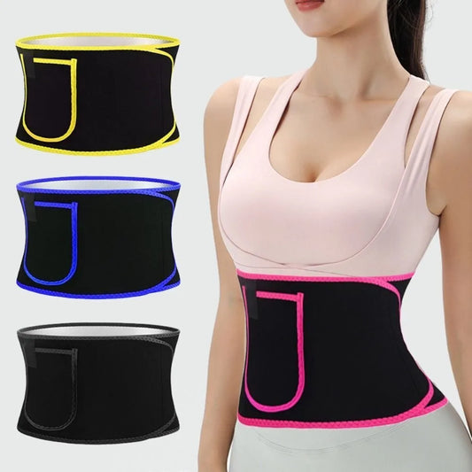 Women Slimming Belt Fitness Corset Waist Support Adjustable Sweat Waist Trainer Body Shaper Lumbar Belt