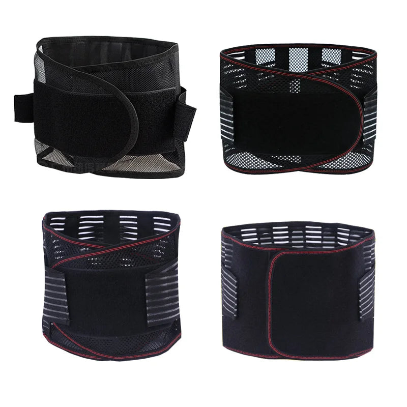 Adjustable Waist Trainer Belt Men Women Lower Back Brace Spine Support Waist Belt Orthopedic Breathable Lumbar Corset