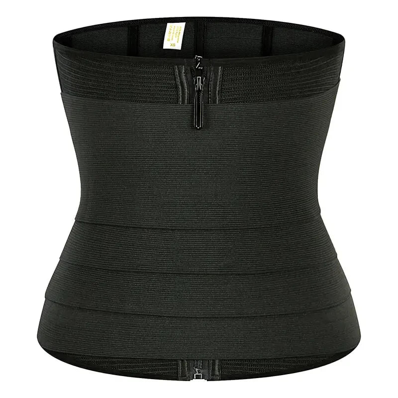 9 Steel Bone Waist Trainer Snatch Me Up Wrap Body Shaper Fajas Colombian Belt Adjustable Belly Tummy Control Stretch Band