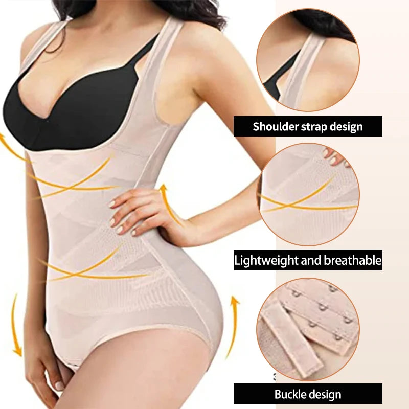 Women's One-Piece Tight Buttocks Control Lifting and Shaping Device High Waist Training Tight Fitting Clothing