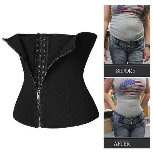 Women Tummy Control Waist Slimming Belt Weight Loss Waist Trainer Body Shaper Corset Belly Sheath Tummy Trimmer Cincher Sports