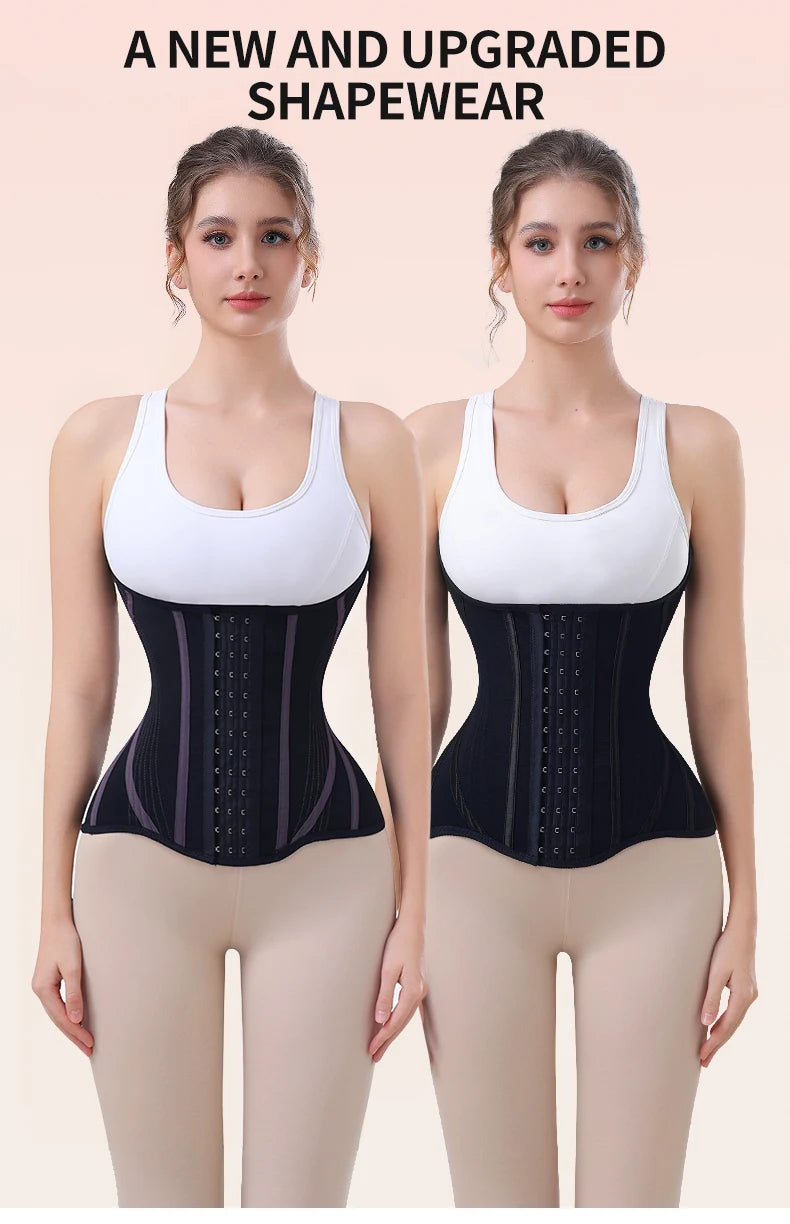 MiiOW U-shaped Waist Trainer Corset Women Shaper Waist Trainer Steel Bone Breathable Slimming Women's Abdominal Corset Shapewear