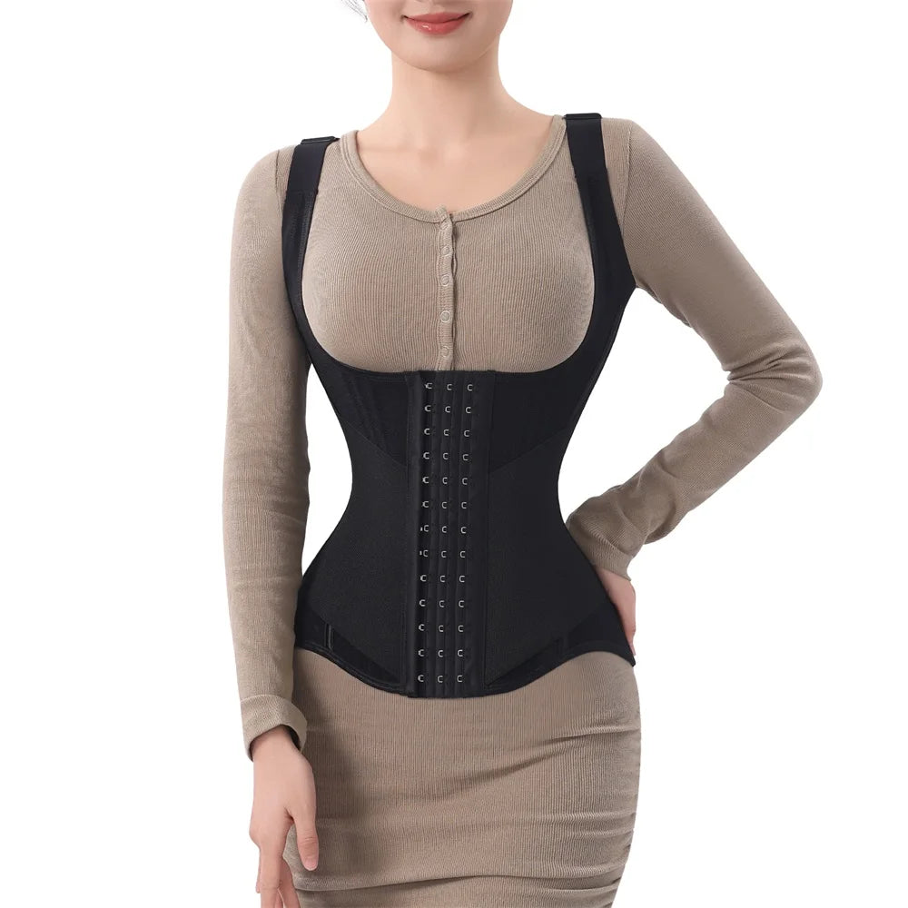 Waist Trainer Tummy Control Body Shaper Slimming Corset Shapewear Hourglass Waist Cincher Vest Belt